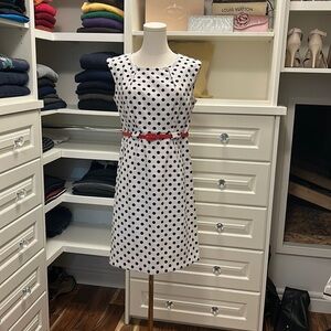 White polka dot dress